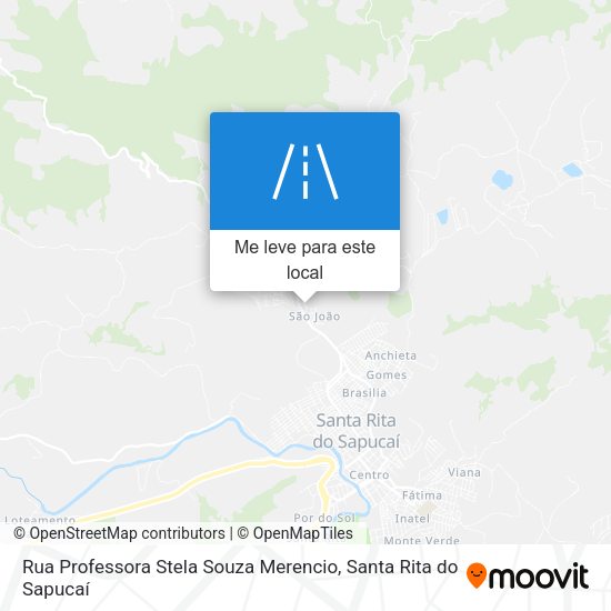 Rua Professora Stela Souza Merencio mapa
