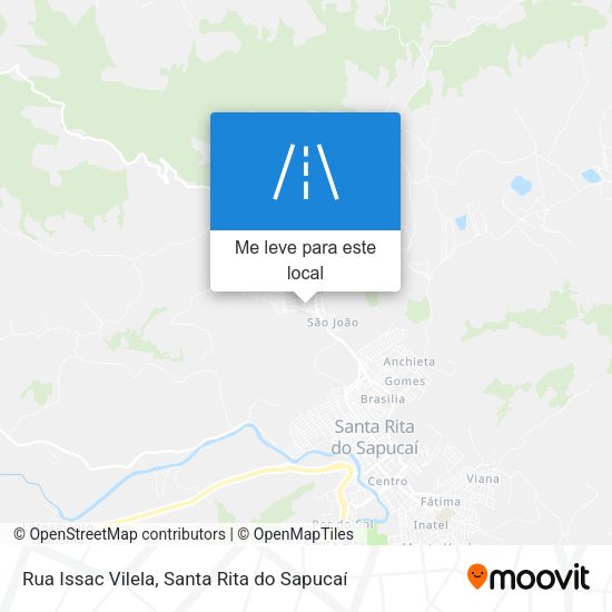 Rua Issac Vilela mapa