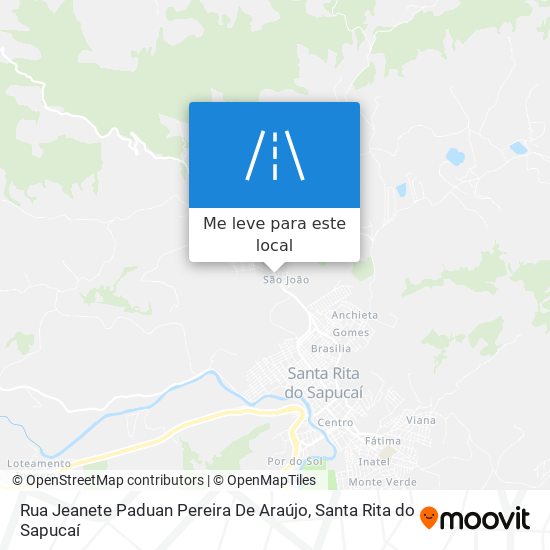 Rua Jeanete Paduan Pereira De Araújo mapa