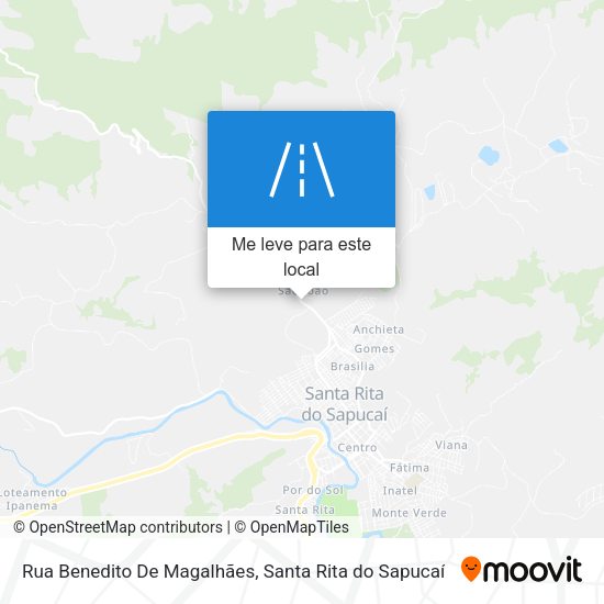 Rua Benedito De Magalhães mapa