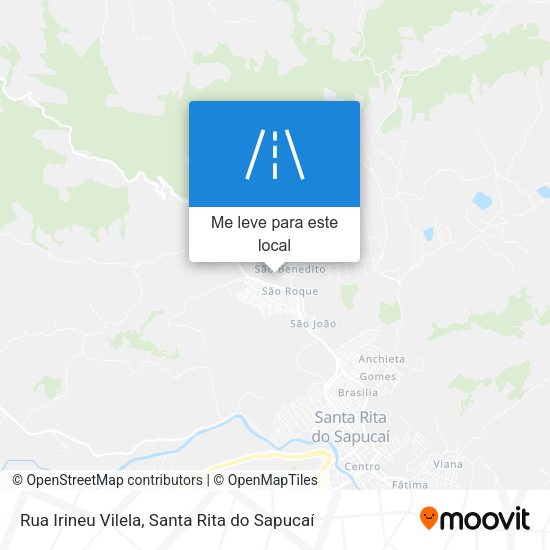 Rua Irineu Vilela mapa