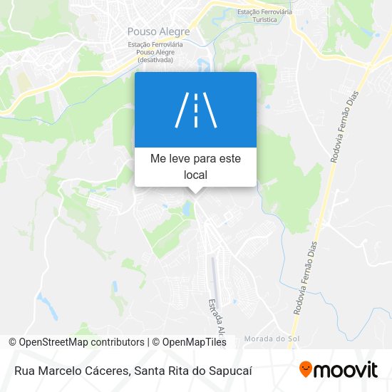 Rua Marcelo Cáceres mapa