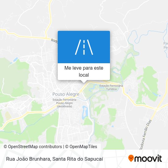 Rua João Brunhara mapa