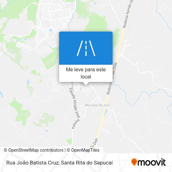 Rua João Batista Cruz mapa