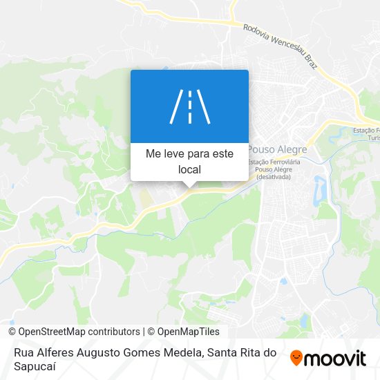 Rua Alferes Augusto Gomes Medela mapa