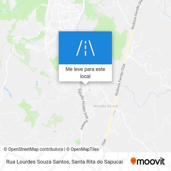 Rua Lourdes Souza Santos mapa