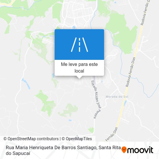 Rua Maria Henriqueta De Barros Santiago mapa