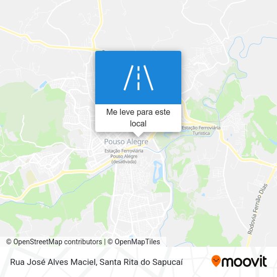 Rua José Alves Maciel mapa
