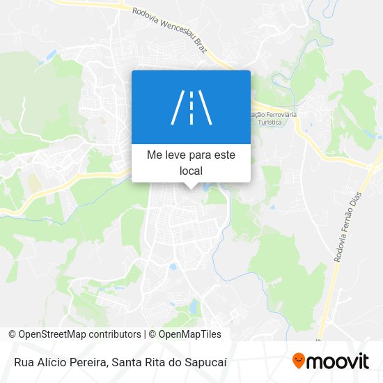 Rua Alício Pereira mapa