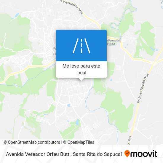 Avenida Vereador Orfeu Butti mapa