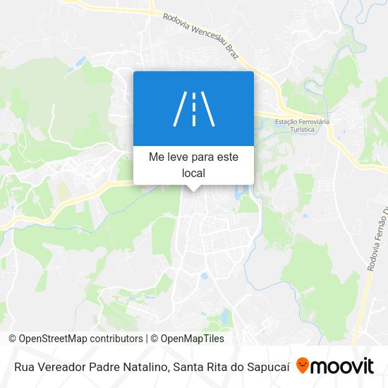 Rua Vereador Padre Natalino mapa