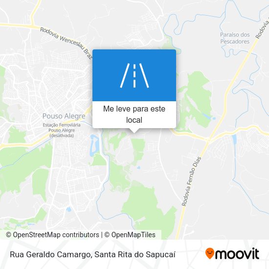 Rua Geraldo Camargo mapa