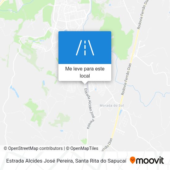 Estrada Alcides José Pereira mapa