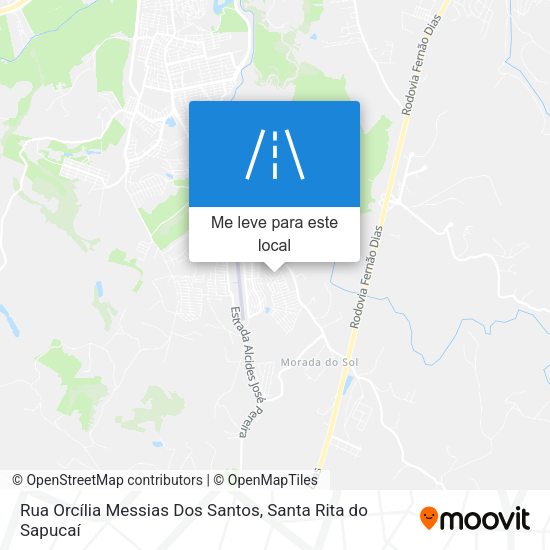 Rua Orcília Messias Dos Santos mapa