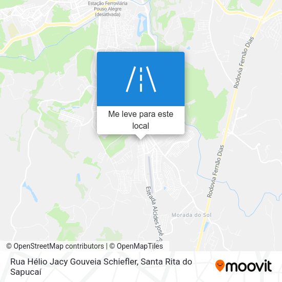 Rua Hélio Jacy Gouveia Schiefler mapa