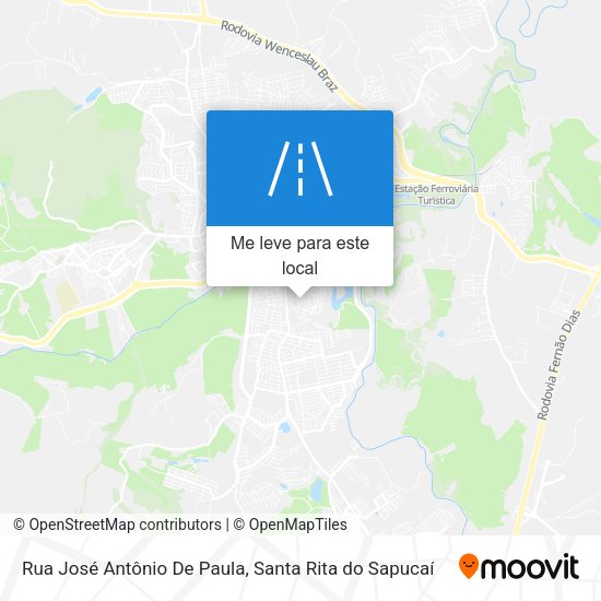 Rua José Antônio De Paula mapa