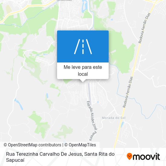 Rua Terezinha Carvalho De Jesus mapa