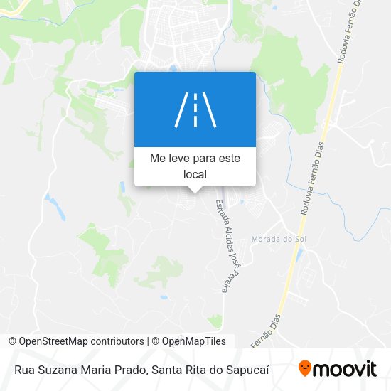 Rua Suzana Maria Prado mapa