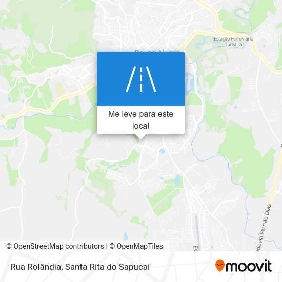 Rua Rolândia mapa