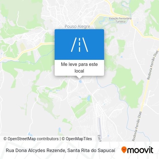 Rua Dona Alcydes Rezende mapa