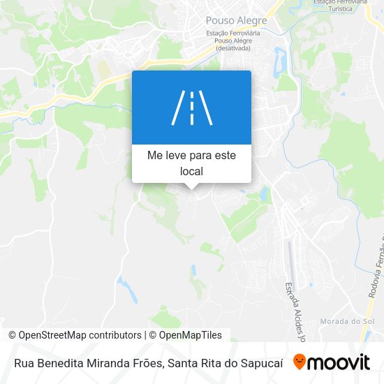 Rua Benedita Miranda Frões mapa