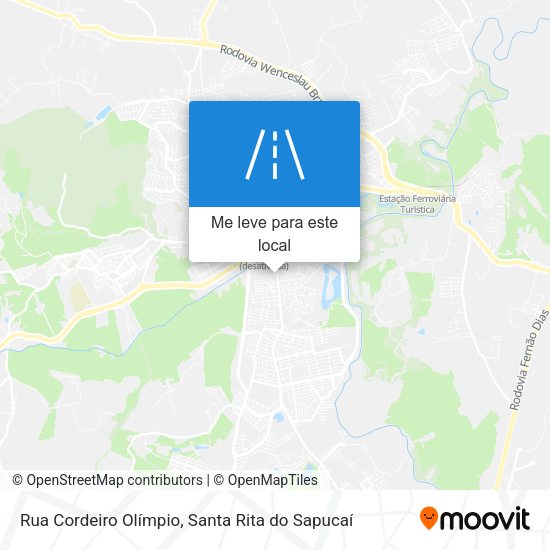Rua Cordeiro Olímpio mapa