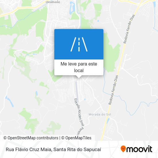 Rua Flávio Cruz Maia mapa