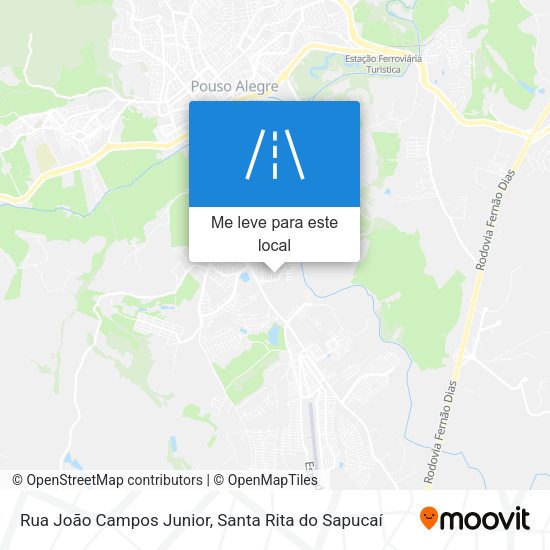Rua João Campos Junior mapa