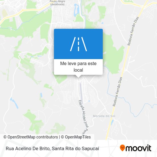 Rua Acelino De Brito mapa