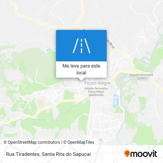 Rua Tiradentes mapa