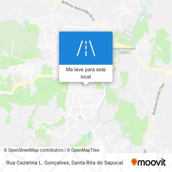 Rua Cezarina L. Gonçalves mapa