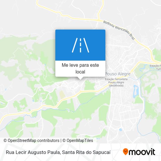 Rua Lecir Augusto Paula mapa
