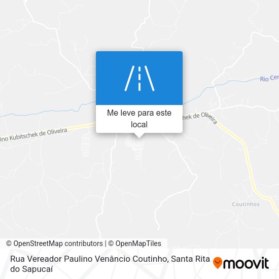 Rua Vereador Paulino Venâncio Coutinho mapa