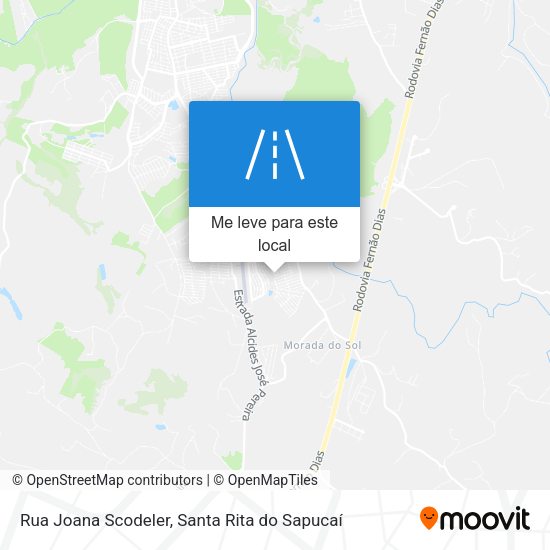 Rua Joana Scodeler mapa