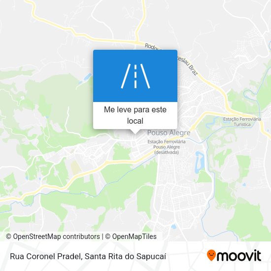 Rua Coronel Pradel mapa
