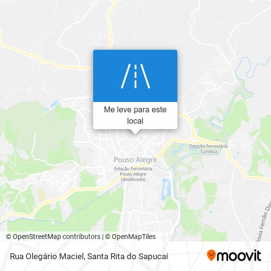 Rua Olegário Maciel mapa