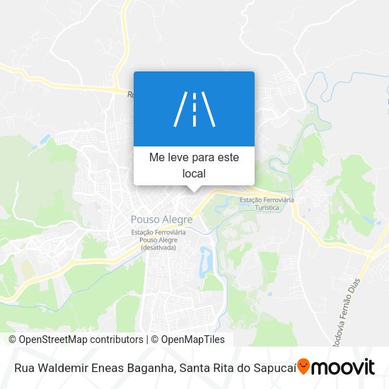 Rua Waldemir Eneas Baganha mapa