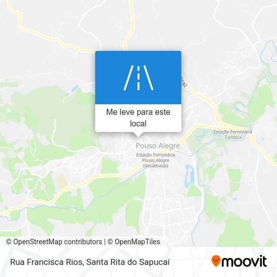 Rua Francisca Rios mapa