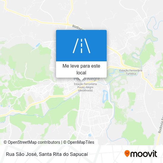 Rua São José mapa