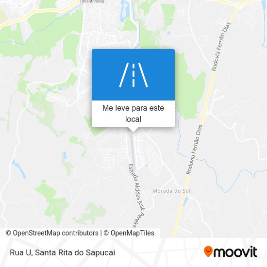 Rua U mapa