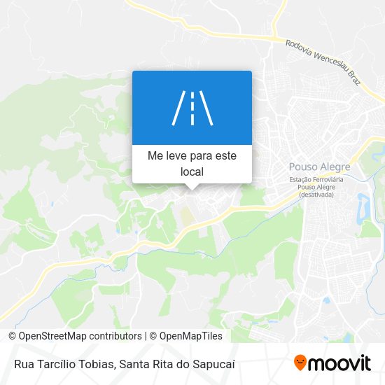 Rua Tarcílio Tobias mapa