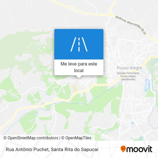 Rua Antônio Puchet mapa