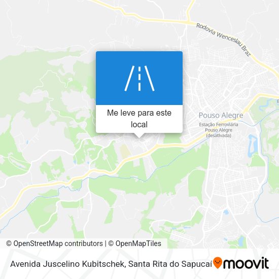Avenida Juscelino Kubitschek mapa