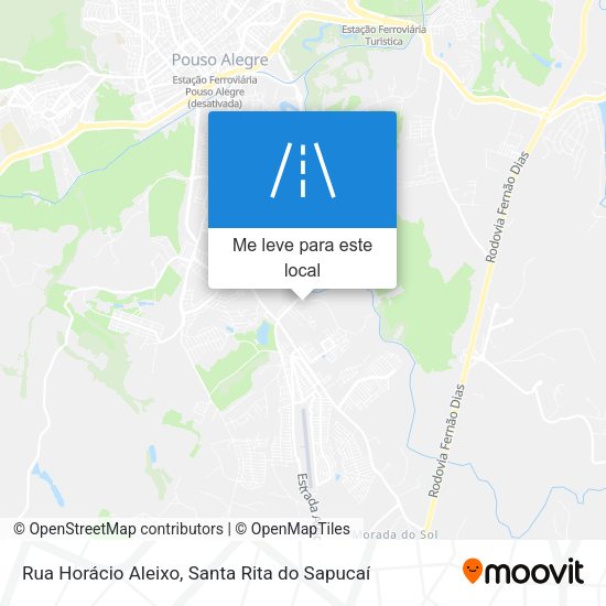 Rua Horácio Aleixo mapa