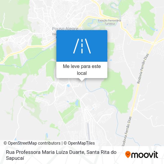 Rua Professora Maria Luíza Duarte mapa