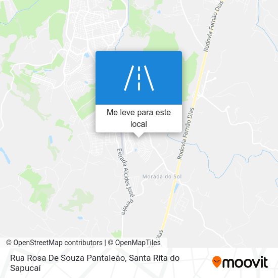 Rua Rosa De Souza Pantaleão mapa