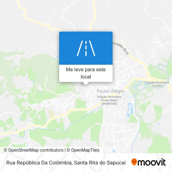 Rua República Da Colômbia mapa