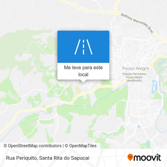 Rua Periquito mapa