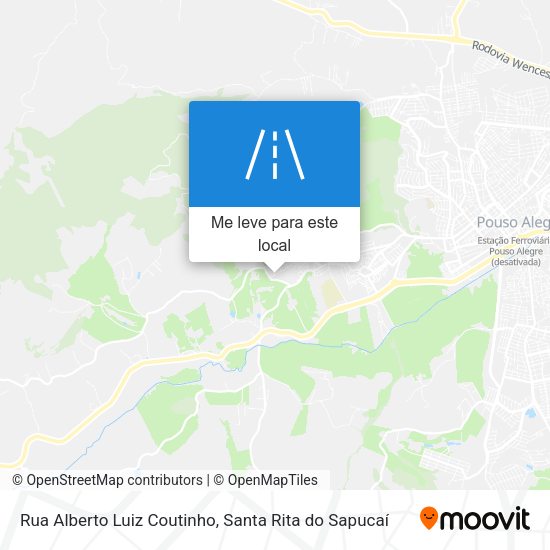 Rua Alberto Luiz Coutinho mapa