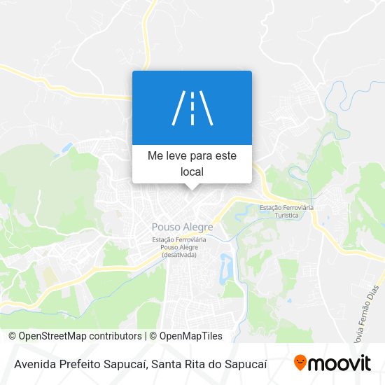 Avenida Prefeito Sapucaí mapa